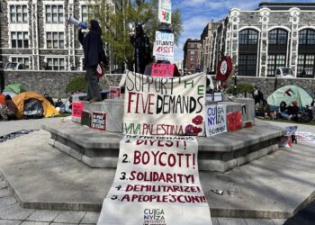 Estados Unidos. Se multiplican los campamentos universitarios exigiendo romper económicamente con el sionismo y condenar el genocidio palestino