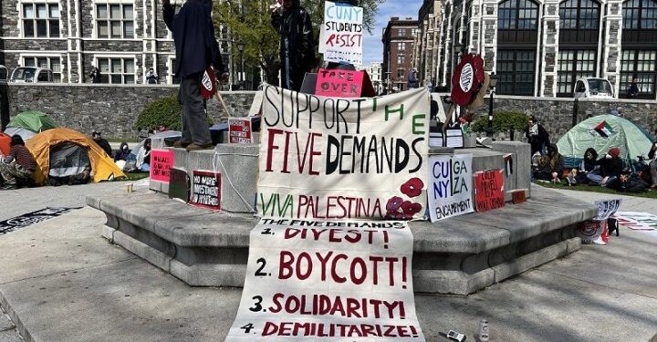 Estados Unidos. Se multiplican los campamentos universitarios exigiendo romper económicamente con el sionismo y condenar el genocidio palestino