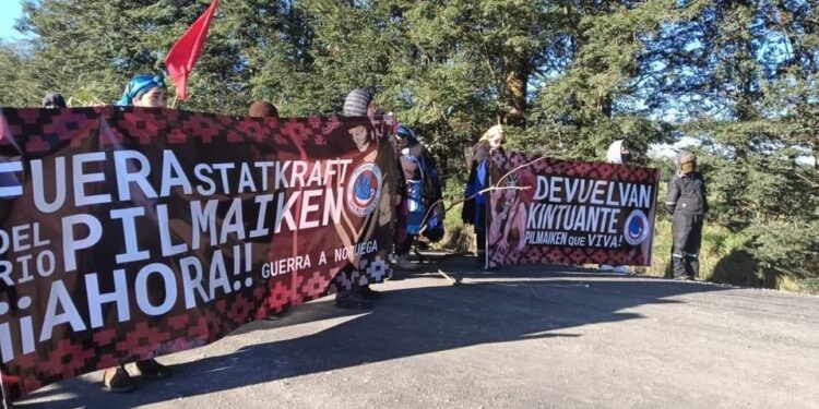 Nación Mapuche. Wallmapu. Mapuche se manifestaron contra el Proyecto Statkraft y la represión policial