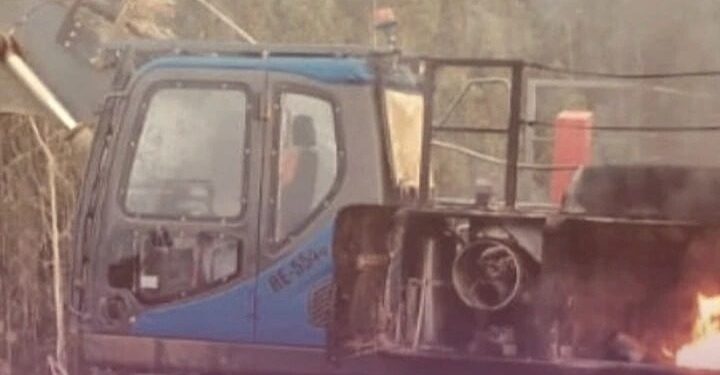 Nación Mapuche. El ORT (Órganos de Resistencia Territorial) Lavkenche de la CAM realiza sabotaje en faena forestal Mininco