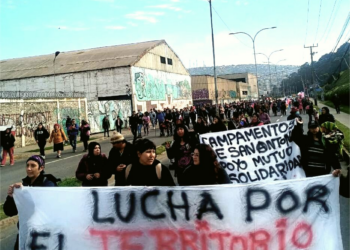 Chile. Pobladores de campamentos de San Antonio marchan contra el desalojo y por el derecho a la vivienda y vida dignas