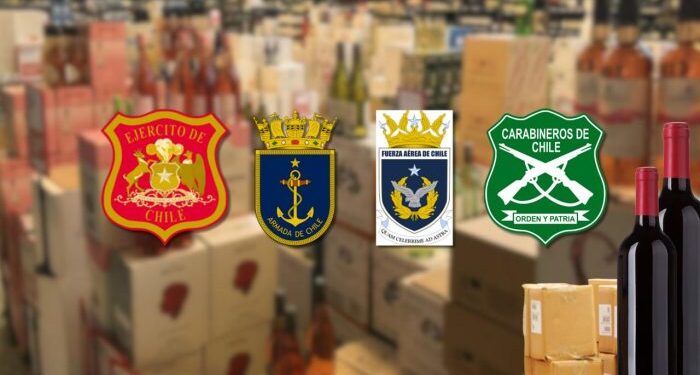 El Pueblo de Chile pagando la borrachera militar y policial. FF.AA. y Carabineros gastaron más de $2 mil millones en bebidas alcohólicas los últimos 5 años